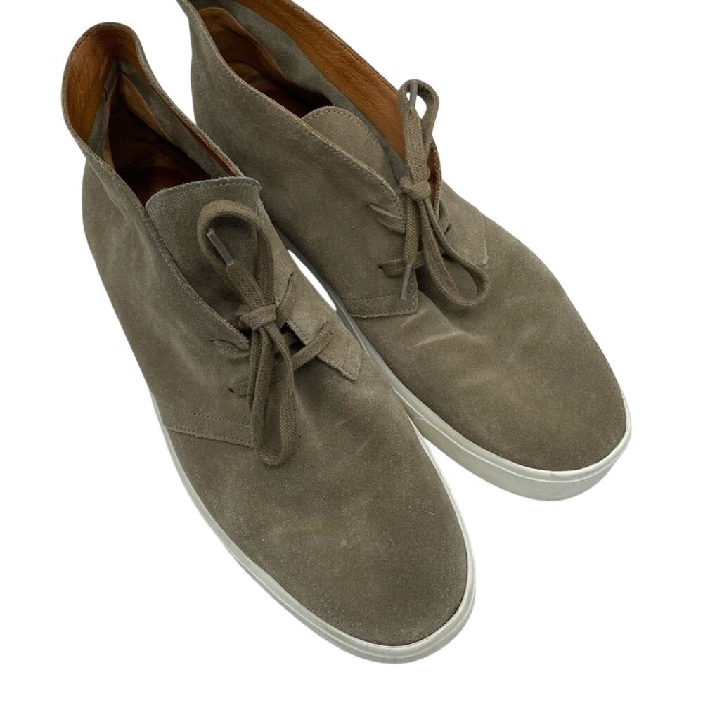 Vince Brown Chelsea Suede Leather Lace Up Sneaker Mens 8.5 Casual Ankle Boot